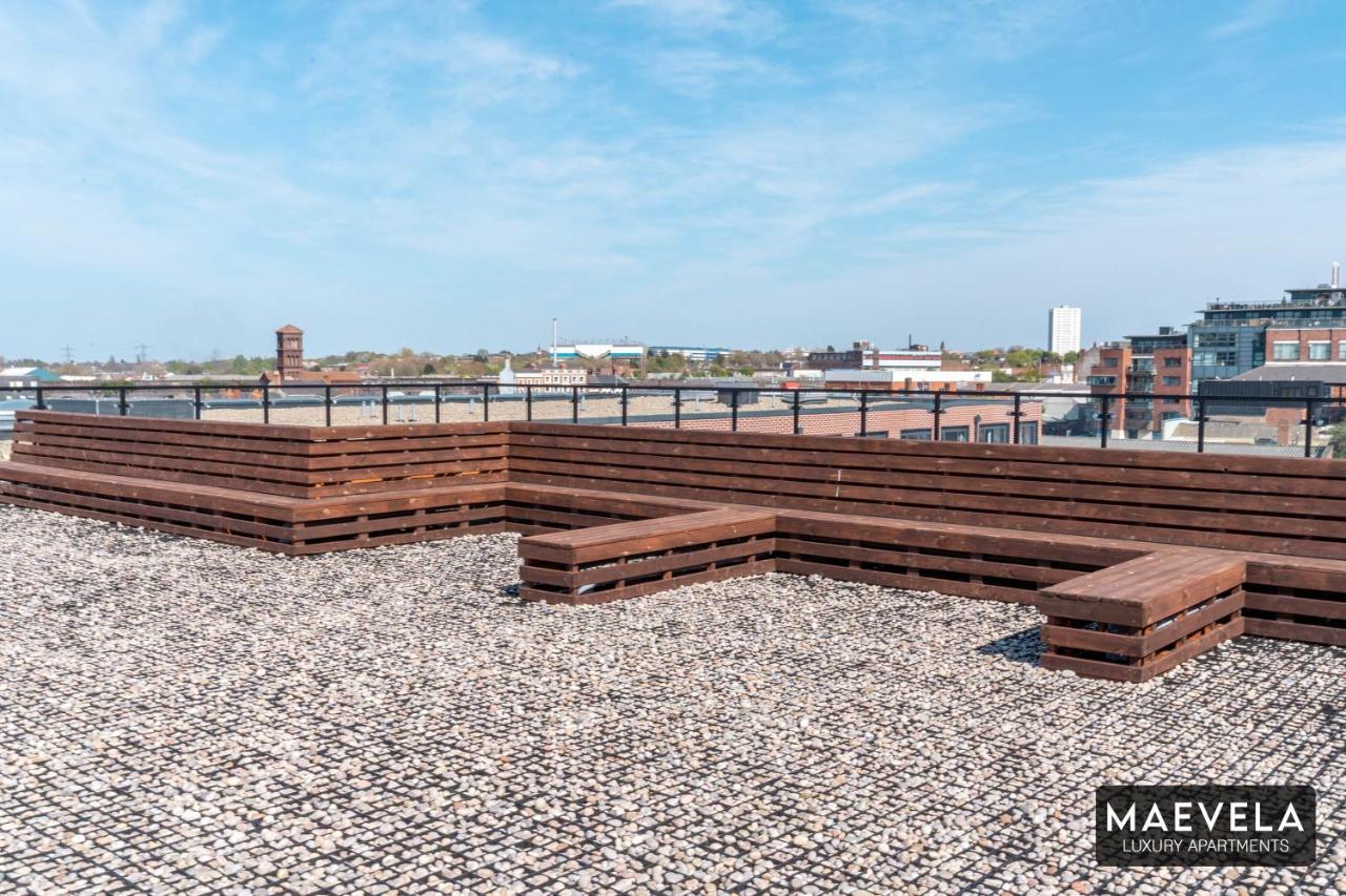 Maevela Apartments - Luxury Top Floor Penthouse - With Parking - 2 Bedroom New Build Apartment ✪ City Centre, Digbeth ✓ With Huge Patio Sliding Doors - City View - Rooftop Terrace - Ps4 & Smart Tv'S Μπέρμιγχαμ Εξωτερικό φωτογραφία